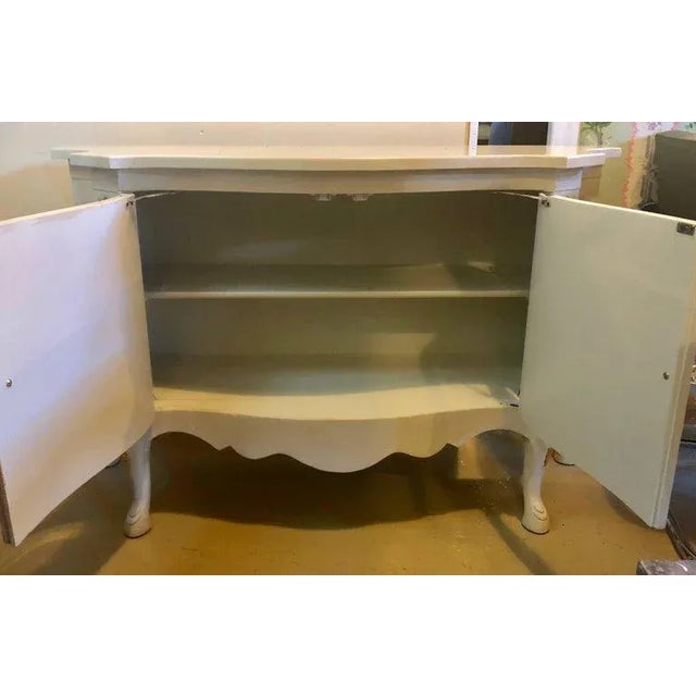 Louis XV Style Parcel-Gilt and Paint Decorated Two-Door Cabinet Server Sideboard For Sale In New York - Image 6 of 13