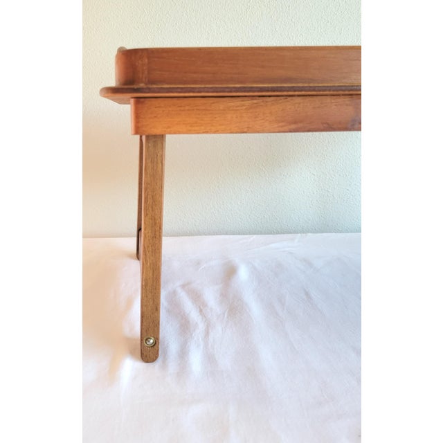 Vintage Danish Modern Teak Folding Tray by Goodwood For Sale - Image 4 of 6