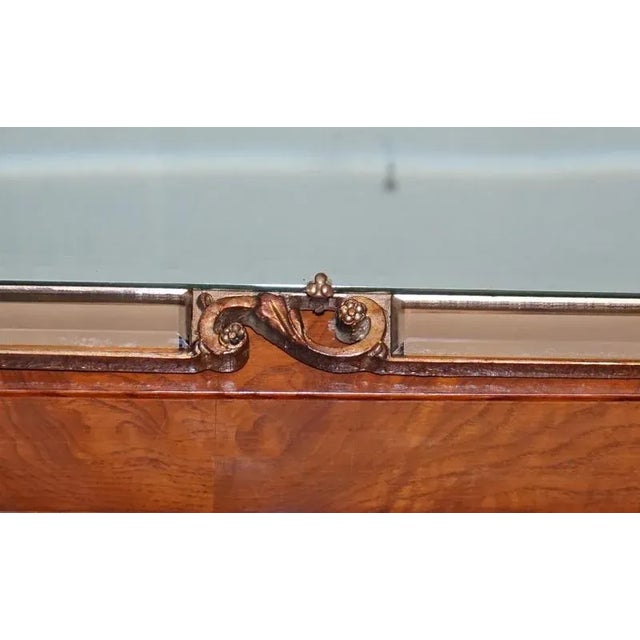 Vintage Art Deco Style Mirror with Beveled Peach Glass Panels by Atsonea, 1960s For Sale - Image 6 of 17