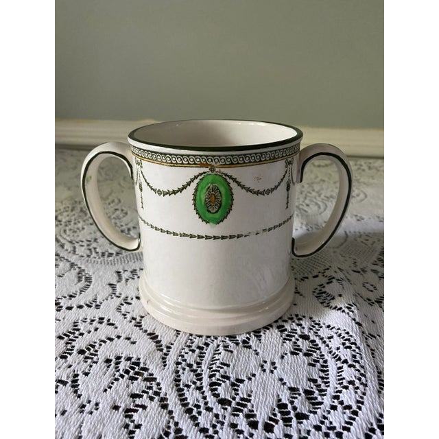 Alabaster Royal Doulton “Countess” Two Handled Shaving Mug, 1920s For Sale - Image 8 of 8