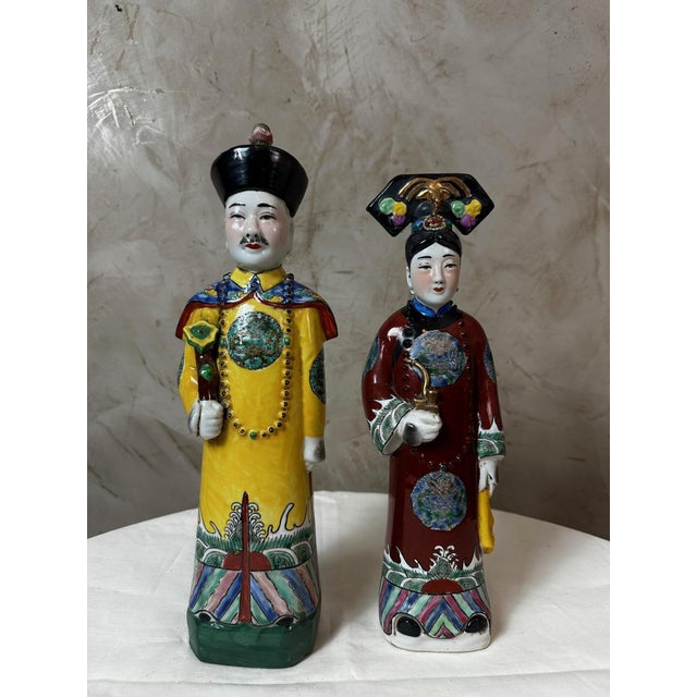 Chinese Porcelain Figurines, 1920s, Set of 2 For Sale - Image 13 of 13
