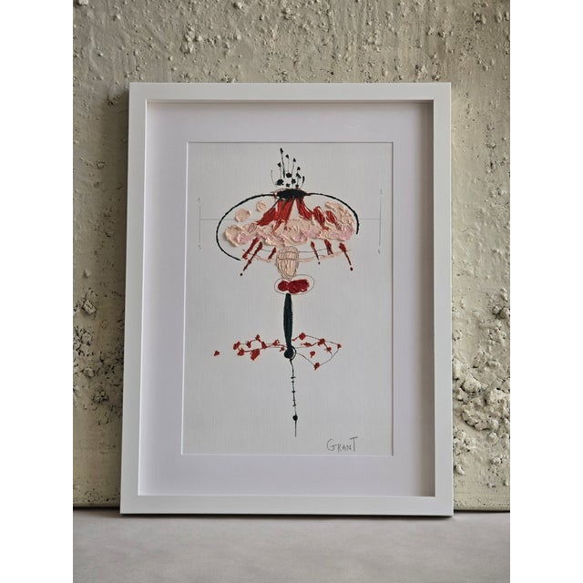 Set of 6 - One-of-a-Kind Organic Modern Botanical Paintings | Herbarium Wall Art | Minimalist Flower Study For Sale - Image 10 of 14