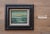 Vintage mid century era seascape oil on canvas with a beautiful rustic dark wood frame. Signed "Matteo" on the bottom left...
