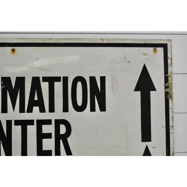 Vintage Information Center Sign for Those Who Know Everything. Authentic vintage sign painted on to metal. For that...