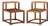 Edward Wormley for Dunbar Mid Century Mahogany Step End Tables - Pair For Sale