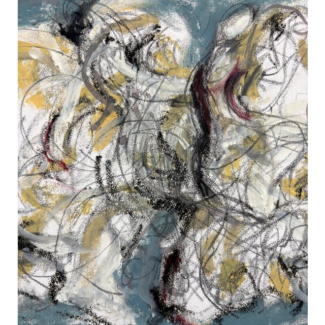 Figurative Alexander McQueen Dance 11 X 7.5 Oil Pastel on Paper For Sale - Image 3 of 5