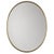 Gold Italian Oval Brass Mirror, 1950s For Sale - Image 8 of 8
