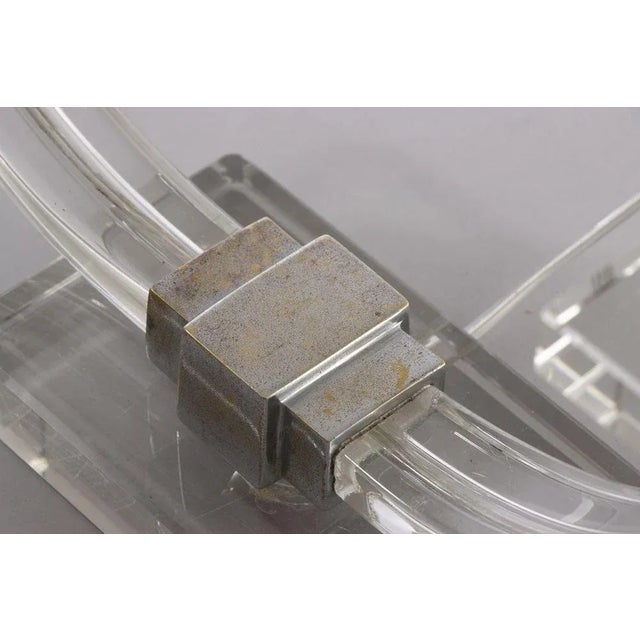 H: 40cm w: 28.5cm d: 8cm an art deco adnet twin candelabra lamp with original candle glass shades. uk plug (up to...