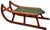 Outstanding Antique American Victorian Childs Snow Sled With Beautiful Original Hand Painted Features - Circa 1870s For Sale In Boston - Image 6 of 18