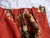 French 1970 Pair of Floral Rust Linen Curtains For Sale - Image 12 of 13