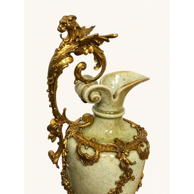 Metal Napoleon III Vases, Set of 2 For Sale - Image 7 of 11