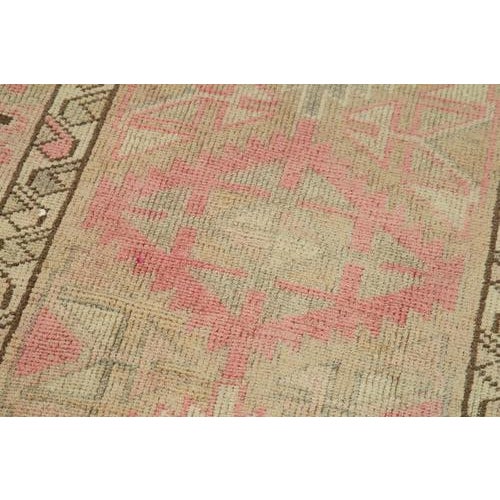 Beige Bohemian Runner Rug For Sale - Image 5 of 7