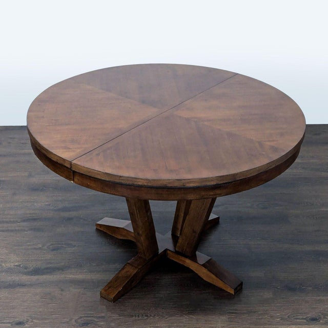 Legacy Classic Highland Round to Oval Dining Table For Sale - Image 4 of 9
