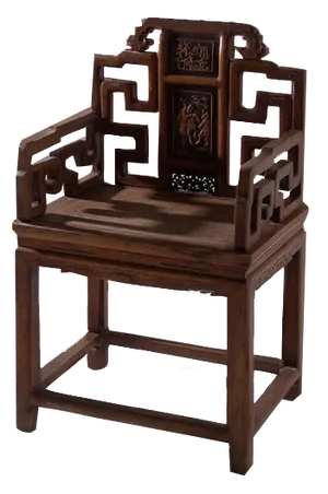 Chinese Traditional Qing Armchair, 1900s
