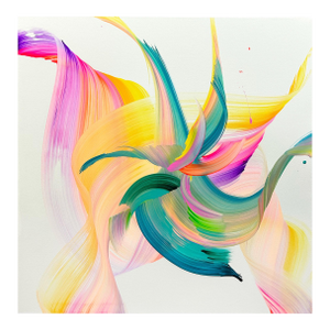 Contemporary Abstract Acrylic on Canvas "No Matter" by Nikolaos Schizas