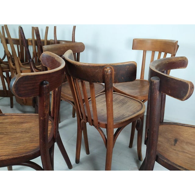 Bistro Chairs, 1920s, Set of 14 For Sale - Image 11 of 18