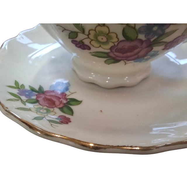 White Vintage Japanese Porcelain Teacups and Saucers, 1950s, Set of 12 For Sale - Image 8 of 12