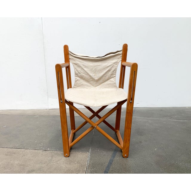 Rare Safari folding chair by Casala. A functional design with a clearly readable construction. The formal language and...