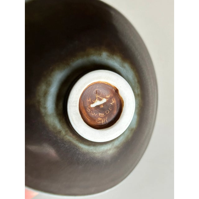 1950s 1950’s Carl Harry Stålhane for Rörstrand Stoneware Bowl For Sale - Image 5 of 6