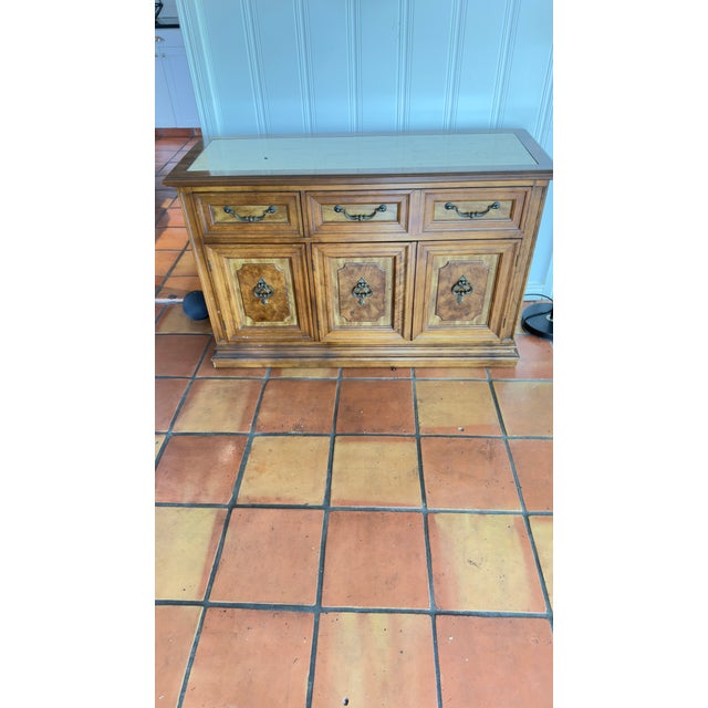 Late 20th Century Mediterranean Revival Carved Credenza For Sale In West Palm - Image 6 of 7