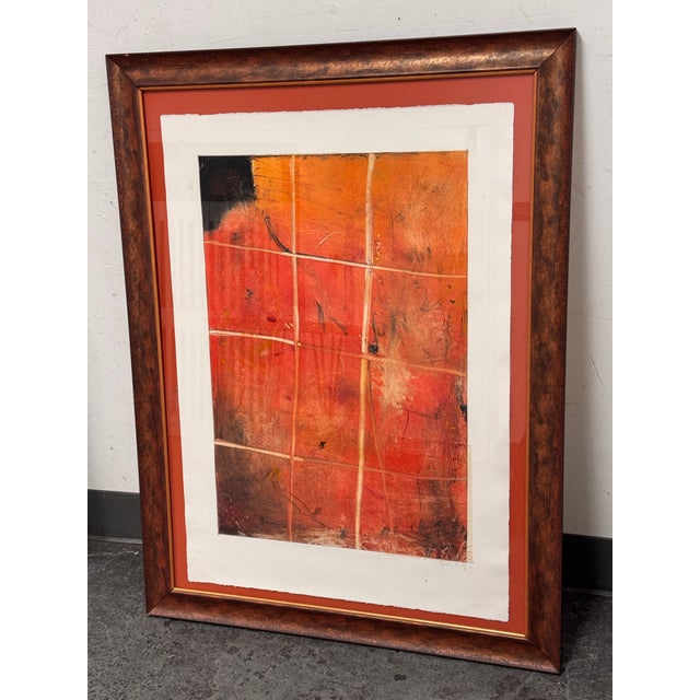 Abstract Abstract Mixed Media Artwork + Signed, Circa 2001 For Sale - Image 3 of 12