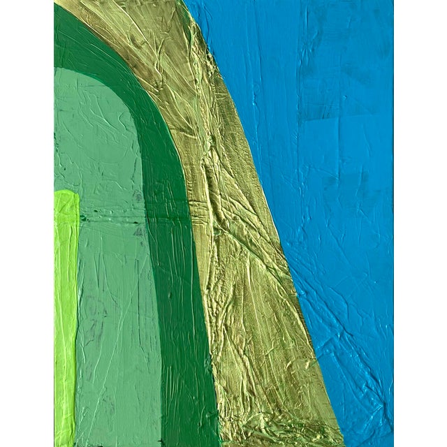 Abstract "Energy Shower" Framed Mixed Media Painting by Jessalin Beutler For Sale - Image 3 of 6