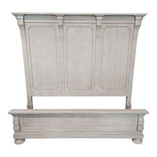 Restoration Hardware Queen Size St. James Panel Bed With Footboard For Sale