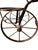 Vintage Decorative Metal Tricycle Planter With Spoked Wheels and Brass Accents For Sale - Image 10 of 17