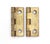 Traditional Pair of Vintage 0.687 X 0.937 In. Brass Cabinet Hinges For Sale - Image 3 of 4