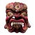 Vintage Nepal Newar Bhairava Clay Fiber Deity Wall Mask 13" For Sale