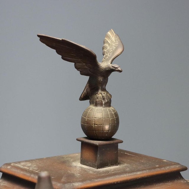 Walt Painted Wood Pendulum Clock, Germany, 1900s For Sale - Image 4 of 14