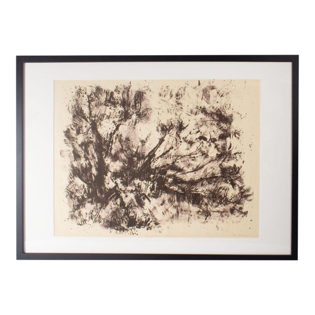 “Tempest in the Wilderness” Abstract Lithograph Print by Joan Farrar For Sale