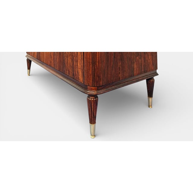 Metal Mid-Century Modern Italian Grissinato Cabinet Bar, 1956 For Sale - Image 7 of 18