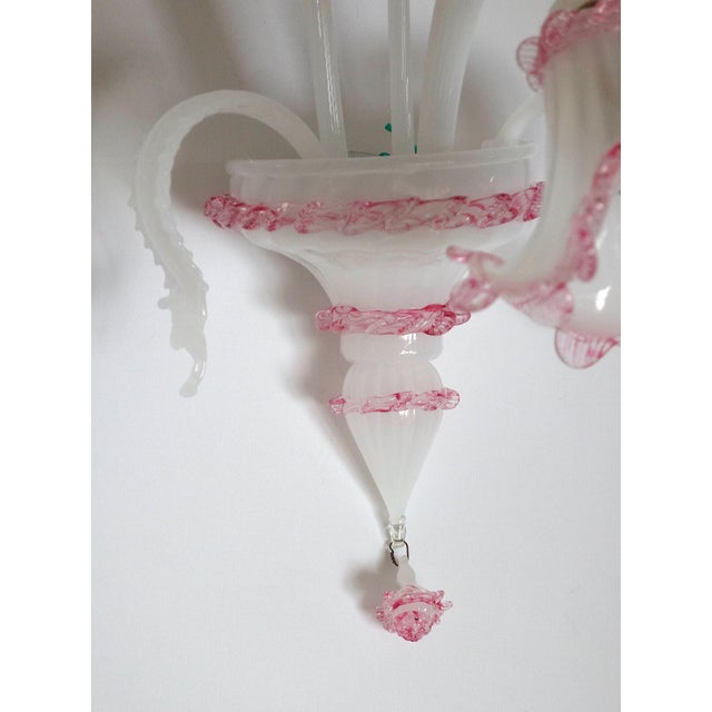 Vintage Murano Glass Wall Lamps from Made Murano Glass, 1950s, Set of 2, in Very Good conditions. Designed 1950 to 1959...