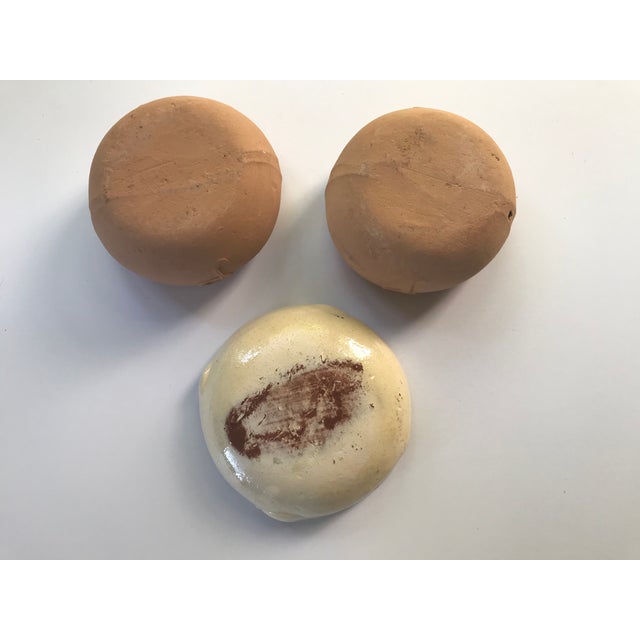 1950s Terra Cotta Souvenir Ashtrays From the Pink Adobe, Santa Fe ~ Set of 3 For Sale - Image 11 of 11