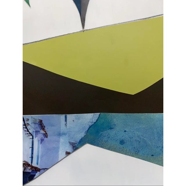 2020s "3am" Contemporary Abstract Original Mixed-Media Collage on Paper by Zac Woodiel For Sale - Image 5 of 6