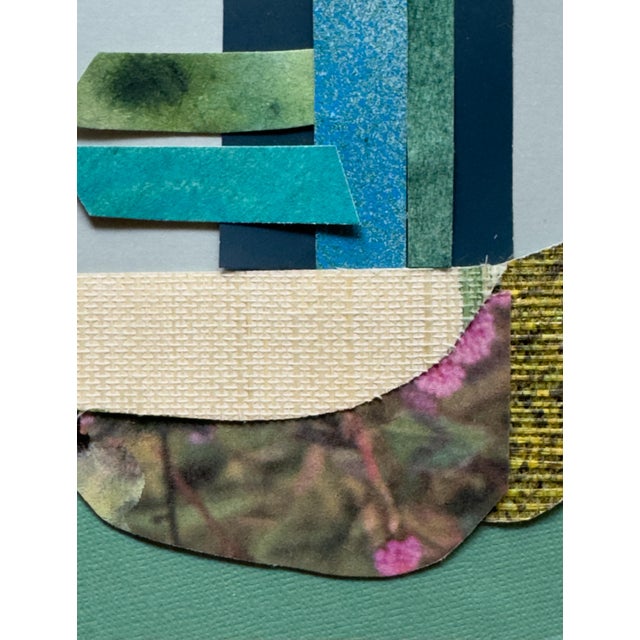 "Petal 6" Original Mixed-Media Collage on Paper by Zac Woodiel For Sale In Little Rock - Image 6 of 10