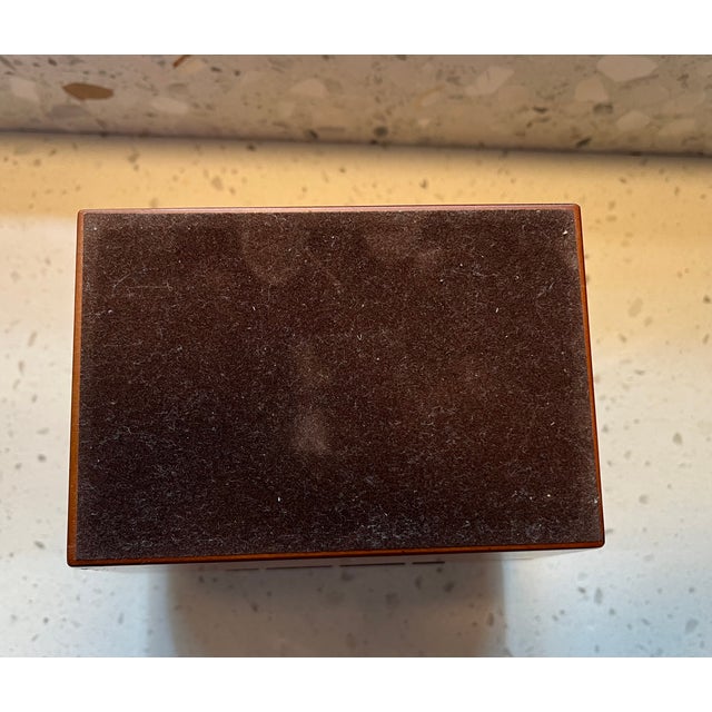 Brown 1980s Set of 2 Wooden Tea Caddies, Georgian Sarcophagus Form For Sale - Image 8 of 15