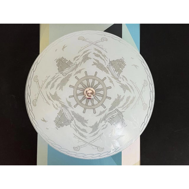 Moe Light 1960s Nautical Ships Flush Light For Sale - Image 4 of 16