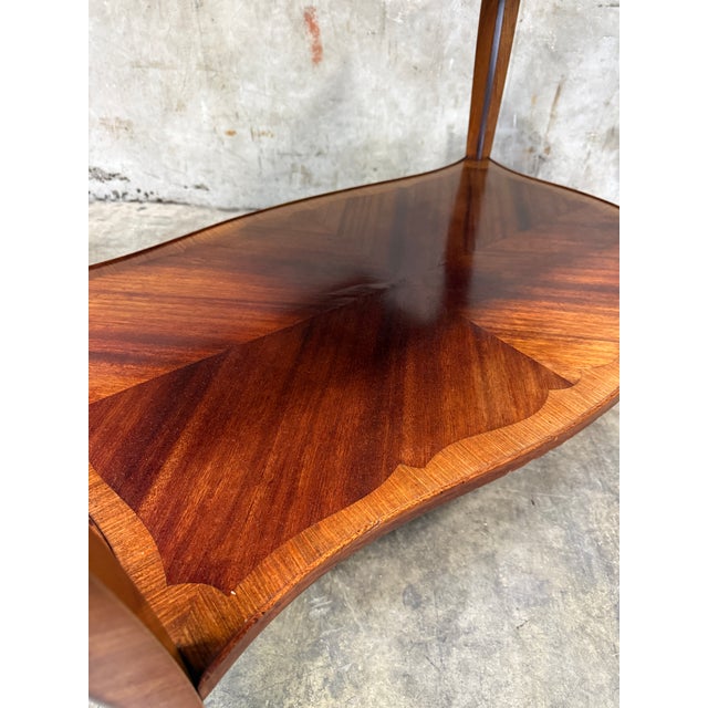 Antique Louis XV Inlaid Parlor Table W Slides France 1880s For Sale - Image 10 of 10