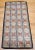 Farmhouse Vintage American Hand Hooked Rug, Wool on Cotton, Allover Geometric Pattern, 28” X 55” For Sale - Image 3 of 10