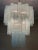 Blue Ice Blue Murano Glass Tubular Chandelier For Sale - Image 8 of 10