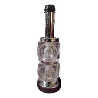 Ice Glass Table Lamp by Peill & Putzler, 1970s For Sale