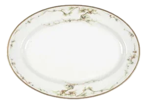 19th Century Oval Serving Platter Schleiger 432 by Haviland