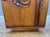 Antique French Art Deco Oak Bedside Table with Marble Top For Sale - Image 5 of 12