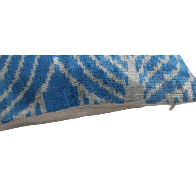2020s Blue Color Turkish Hand Made Pillow For Sale - Image 5 of 8