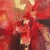 Abstract 'Abstract, Scarlet & Ochre' by Mohammed Al Ablan, 1971, Saudi Society of Fine Arts, Alwan Group, Large Oil For Sale - Image 3 of 10