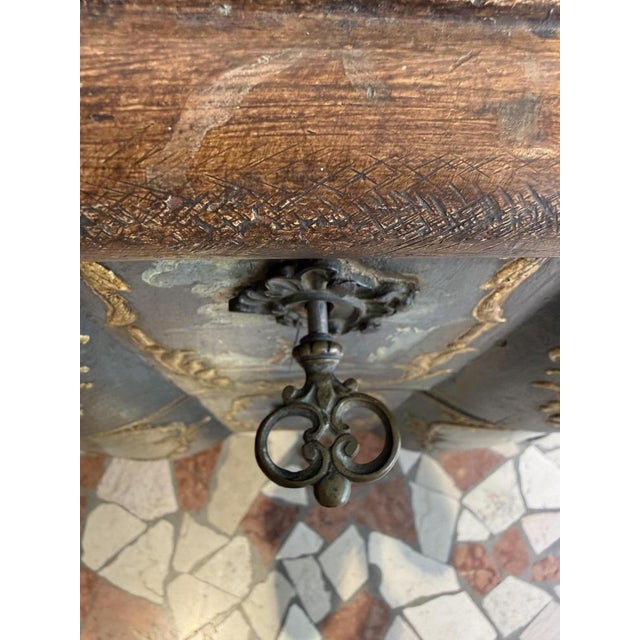 Carved, Lacquered and Painted Chest of Drawers, Sicily, 1700s For Sale - Image 13 of 18