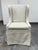 French Restoration Hardware Faye Slipcovered Desk Chair on Casters For Sale - Image 3 of 12