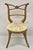 Vintage Italian Biedermeier Saber Leg Accent Side Chair with Needlepoint Seat. Circa Early 20th Century. Measurements: 34"...